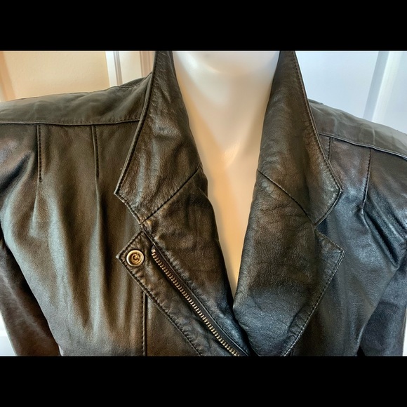 SALE- EX CONDITION SUPER CHIC FIDELITY LEATHER MOTO JACKET.💞 - Picture 4 of 13